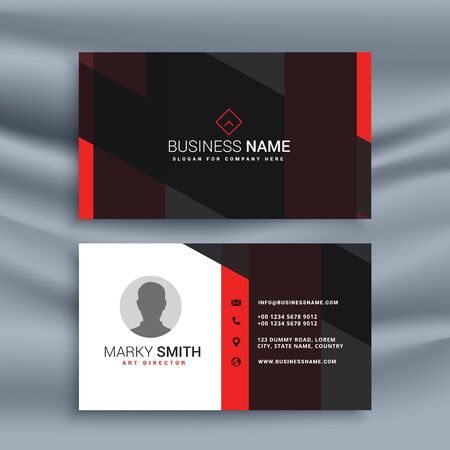abstract modern business card illustration design template design illustrationのイラスト素材