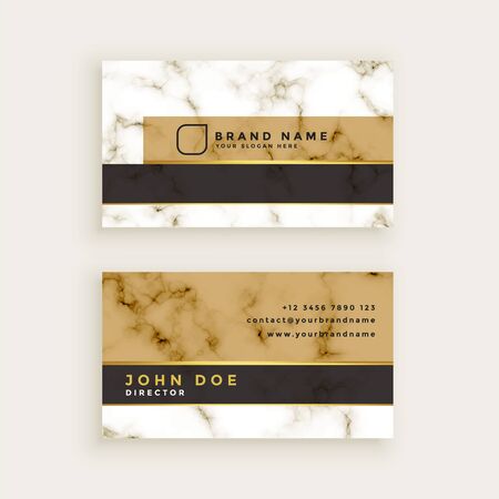 creative marble texture business card designのイラスト素材