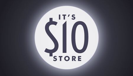 light focused promotional banner with price details