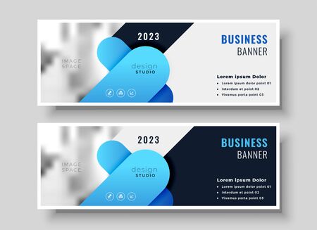 abstract business banner design setのイラスト素材