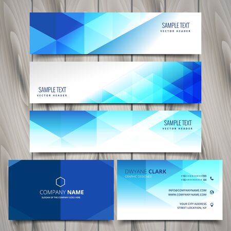abstract modern banner illustration design templateのイラスト素材