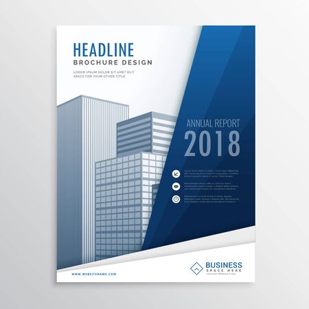 modern business brochure flyer ddesign template in size a4のイラスト素材