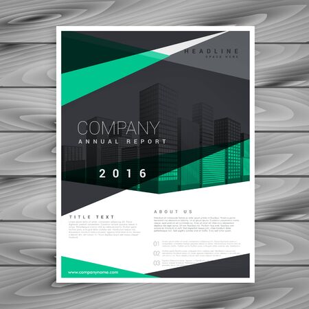 elegant geometric shape company brochure designのイラスト素材