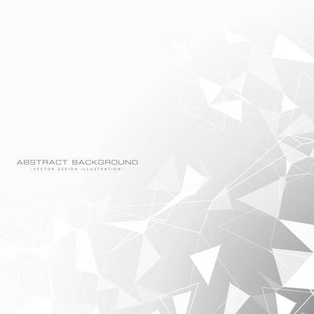 abstract gray background with triangles in whiteのイラスト素材
