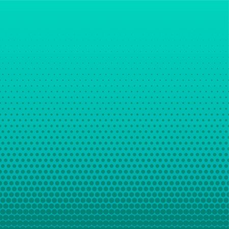 turquoise halftone dots empty backgroundのイラスト素材