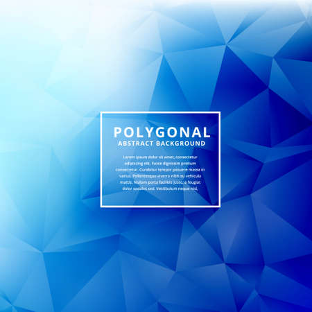 blue polygonal shapes design backgroundのイラスト素材