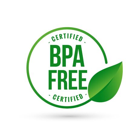 certified bpa bisphenol free icon logo symbolのイラスト素材