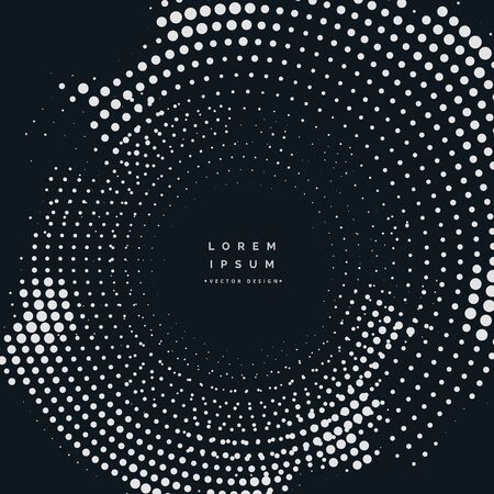 halftone design on dark backgroundのイラスト素材