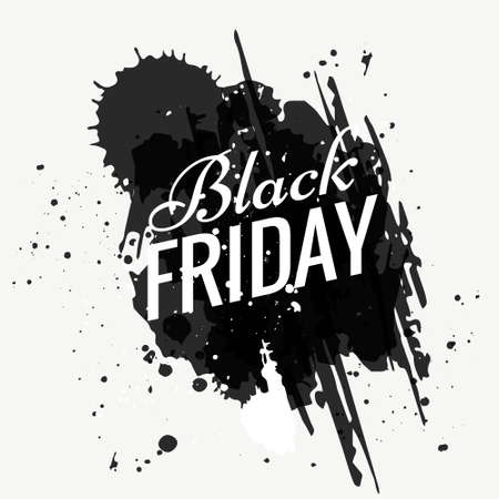 black friday sale and offer banner stylish designのイラスト素材
