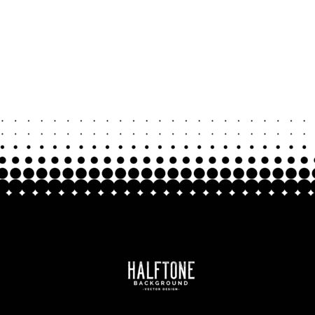 black and white halftone background vector designのイラスト素材