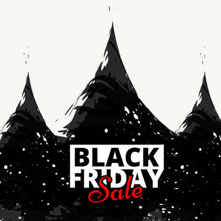 black friday sale and offer banner stylish designのイラスト素材