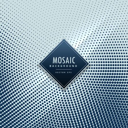 blue halftone mosaic vector backgroundのイラスト素材