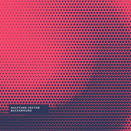 red background with blue halftone dotsのイラスト素材