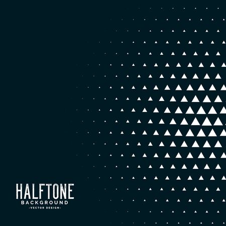 black triangle halftone vector backgroundのイラスト素材