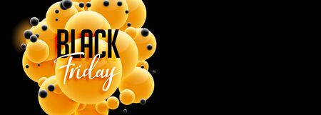 beautiful black friday banner design in 3d styleのイラスト素材