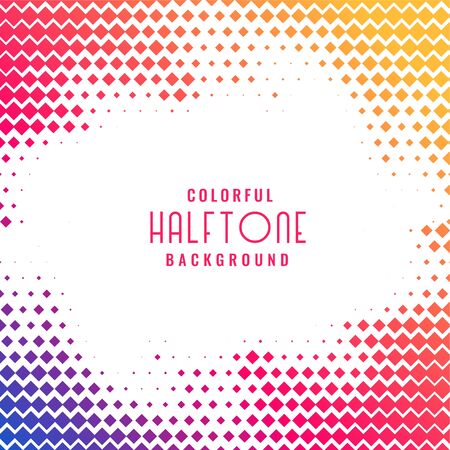 colorful abstract halftone pattern backgroundのイラスト素材