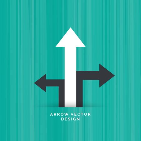 black directional arrow with white arrow moving upwardのイラスト素材