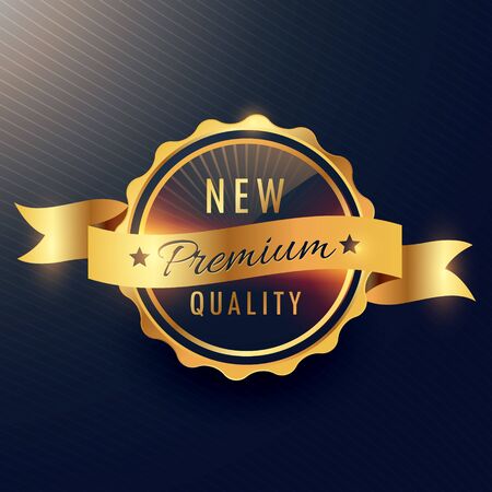 premium quality golden label vector designのイラスト素材