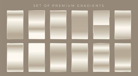 shiny gradients set background designのイラスト素材