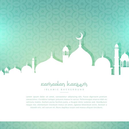 ramadan kareem greeting backgroundのイラスト素材