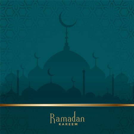 traditional ramadan kareem mosque festival background designのイラスト素材