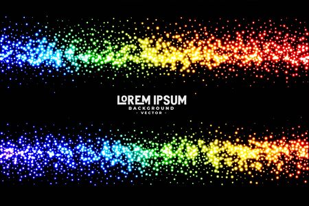 abstract rainbow color glitter backgroundのイラスト素材