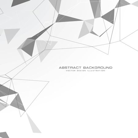 white abstract triangles backgroundのイラスト素材