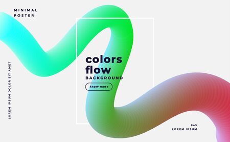 stylish fluid liquid flue gradient backgroundのイラスト素材