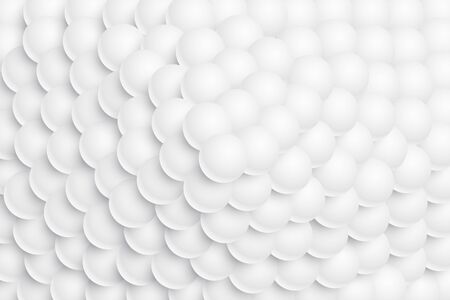 white 3d sphere balls stacked in a mountain formのイラスト素材