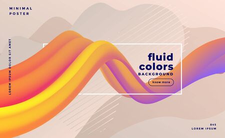 beautiful 3d colorful wave abstract background designのイラスト素材