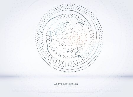 circular dots mesh backgroundのイラスト素材
