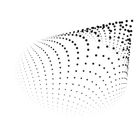 abstract dots particles vector backgroundのイラスト素材