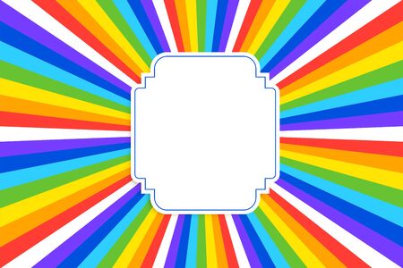 abstract retro rainbow colors backgroundのイラスト素材