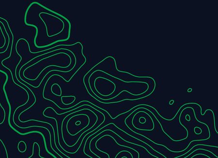 green topographic map lines vector background illustrationのイラスト素材