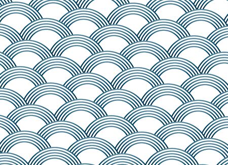 abstract sashiko style vector patternのイラスト素材