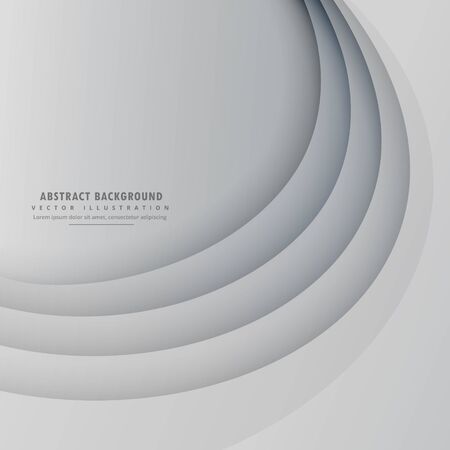 stylish minimal smooth wave background with shadowsのイラスト素材