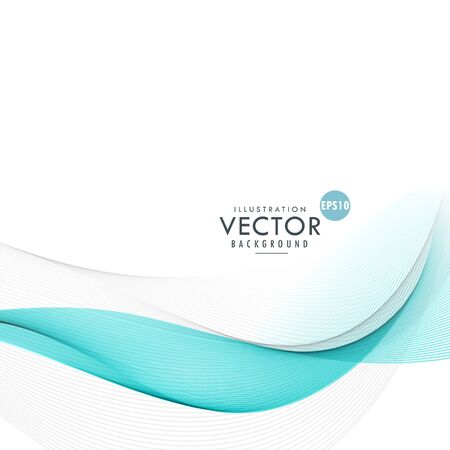 blue wavy vector background designのイラスト素材