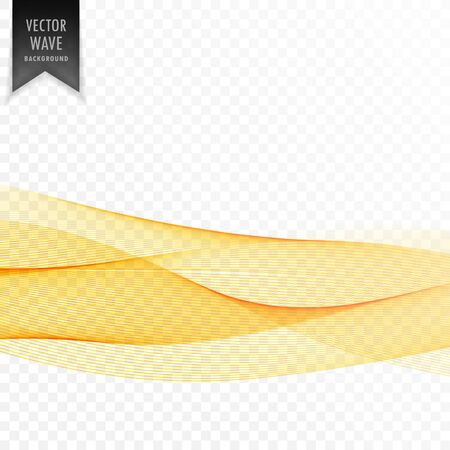 abstract yellow elegant wave background vector illustrationのイラスト素材