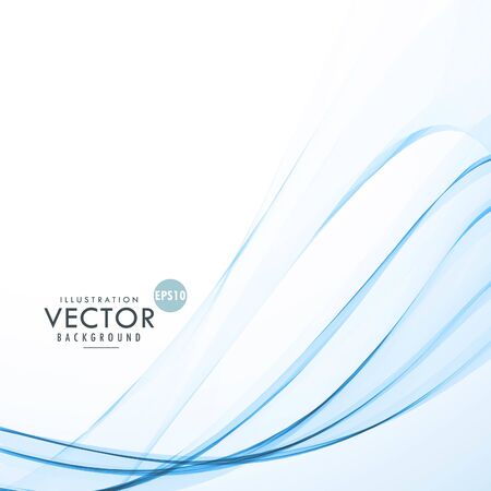 abstract clean blue wave backgroundのイラスト素材