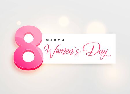 happy women's day elegant greeing card designのイラスト素材