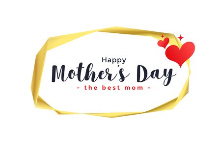 happy mother's day hearts backgroundのイラスト素材