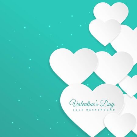 abstract Happy valentines day hearts background design illustrationのイラスト素材