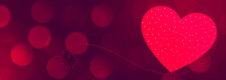beautiful valentines day banner with text space