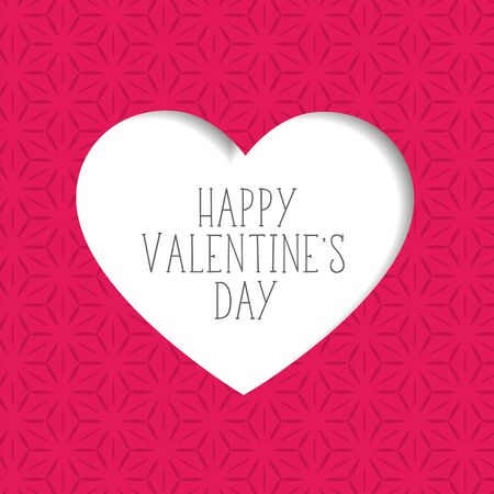 pink valentine's day background with paper cut heart shapeのイラスト素材