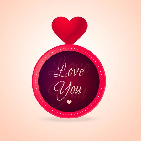 Happy red valentines day hearts background abstract design illustrationのイラスト素材