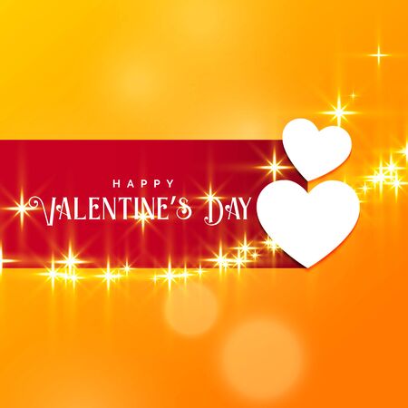 beautiful valentine's day background with sparkle effectのイラスト素材