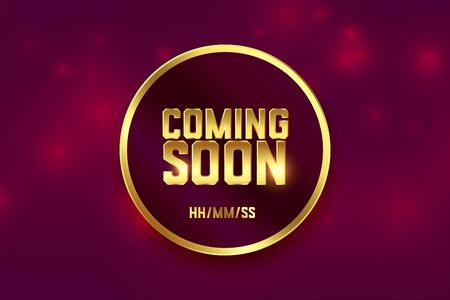 coming soon golden premium style background designのイラスト素材