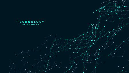 technology connecting lines mesh digital background designのイラスト素材