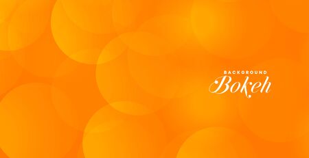 attractive orange bokeh banner with text spaceのイラスト素材