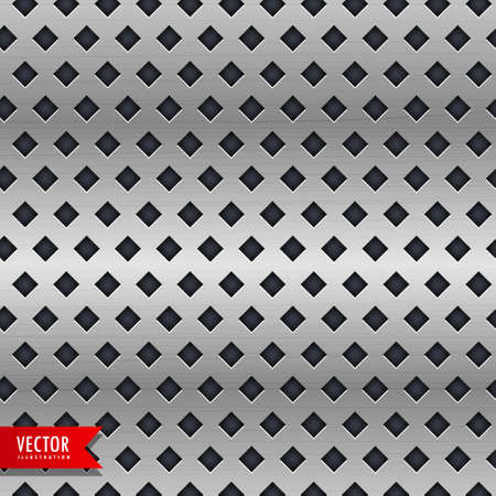 metal background with rhombus shape patternsのイラスト素材